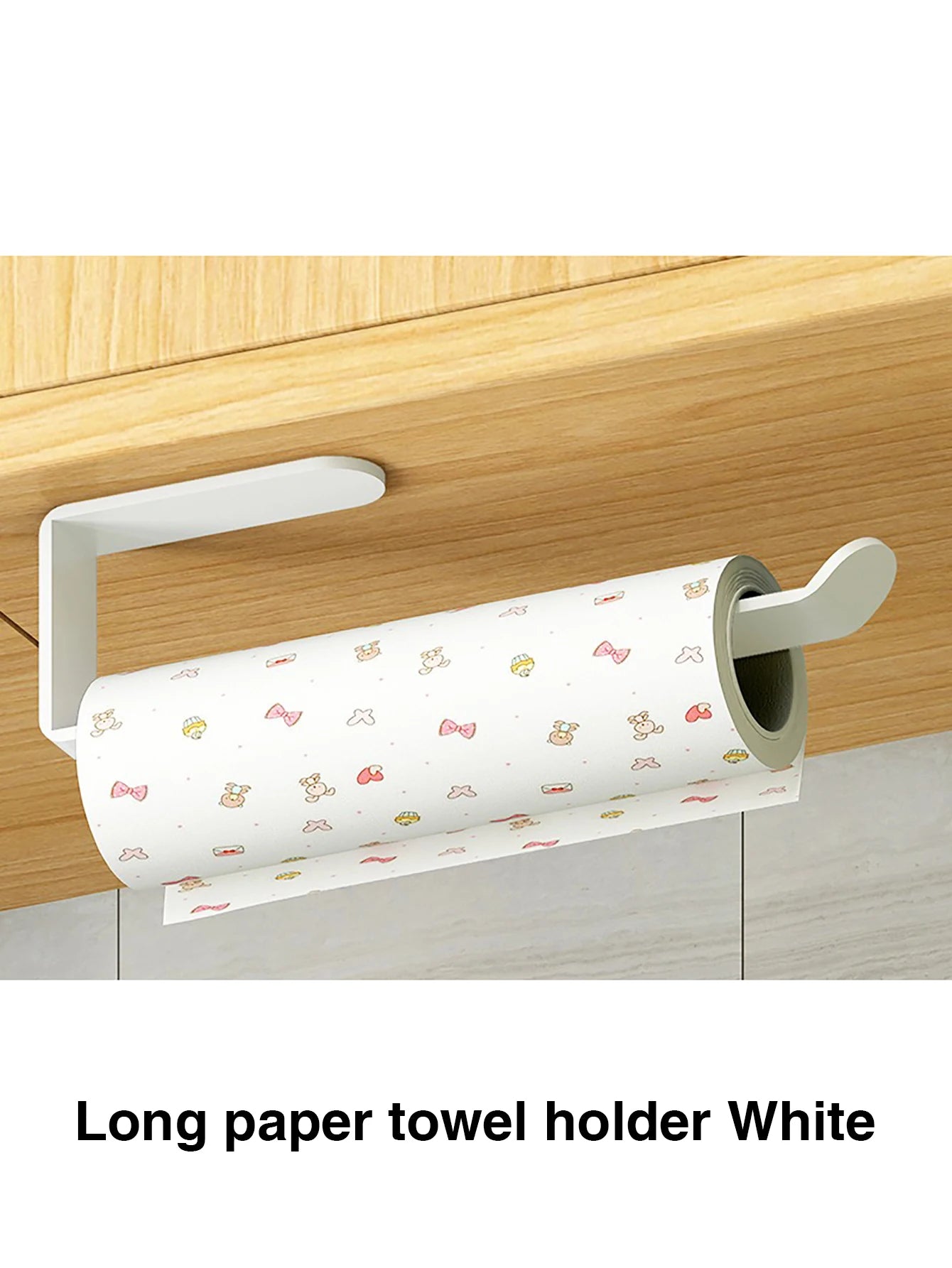 Portarrollos Adhesivo de Pared - Soporte para Papel de Cocina