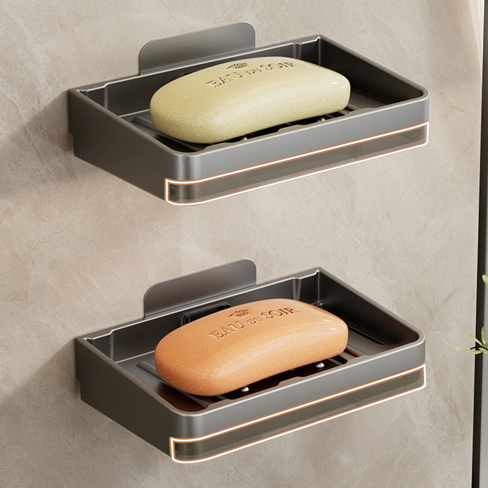Wall Soap Dish Suction Cup for Bathroom Kitchen