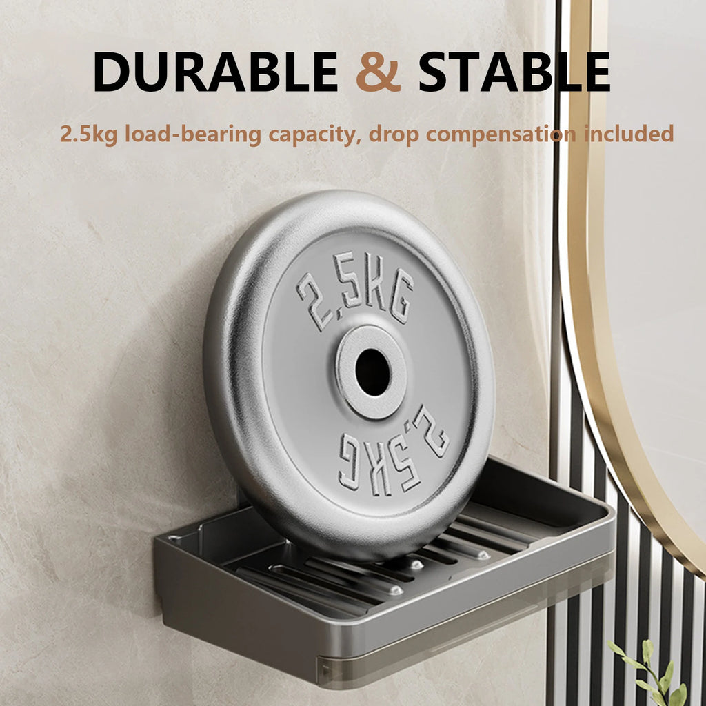 Wall Soap Dish Suction Cup for Bathroom Kitchen