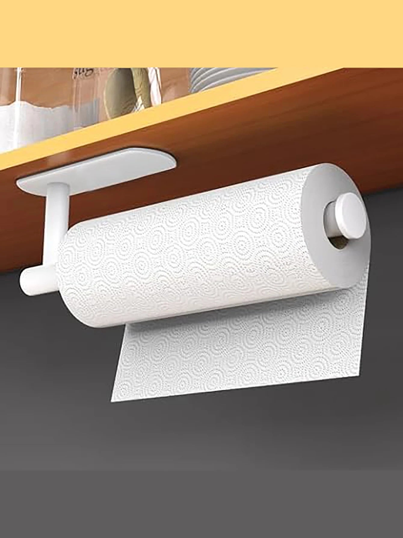 Portarrollos Adhesivo de Pared - Soporte para Papel de Cocina