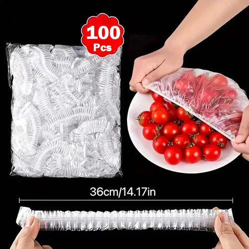 Fundas Elásticas para Tapar Alimentos - Pack de 100